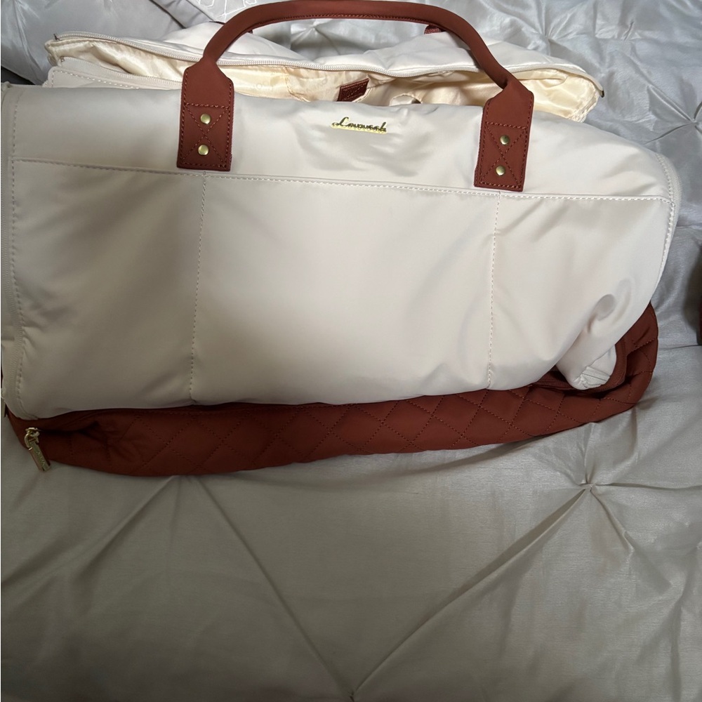 NWT ,Cream and Brown Women’s Tote Bag - Picture 2 of 7